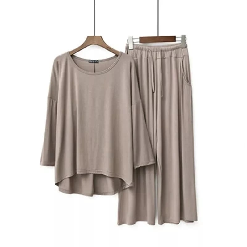Plus Size Women's Modal Pajama Set 5XL 37541 Plus Size Women's Modal Pajama Set 5XL 37541