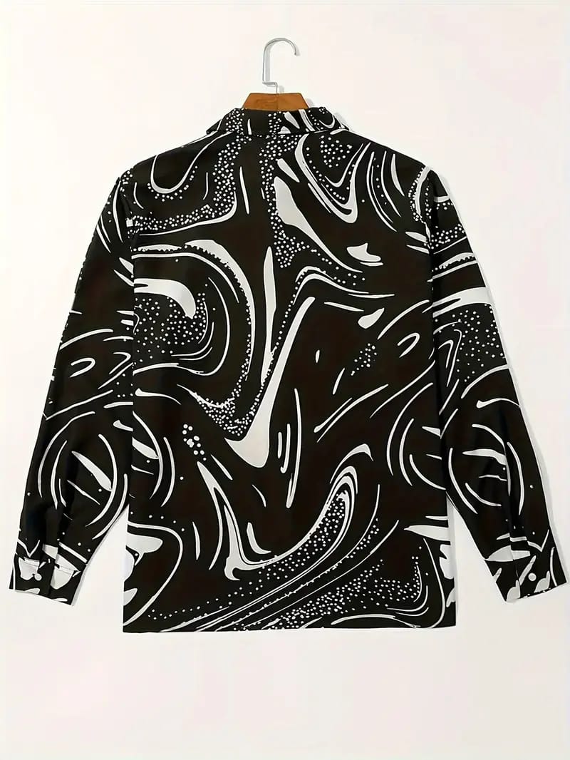 Casual Shirt Striped Print Long Sleeve Top M S625989 Casual Shirt Striped Print Long Sleeve Top M S625989