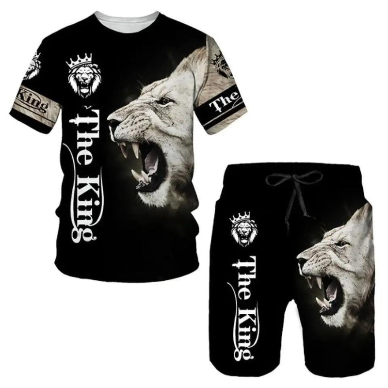 Men's Lion Animal T-Shirt X356122