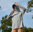 Unisex Ice Silk Sun Protection Jacket with Hood and Breathable Thin Fabric for Outdoor Activities B-41559 - TUZZUT Qatar Online Shopping