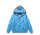 Full Zip Shark Camo Head Hoodie Jacket L S6875810 - TUZZUT Qatar Online Shopping