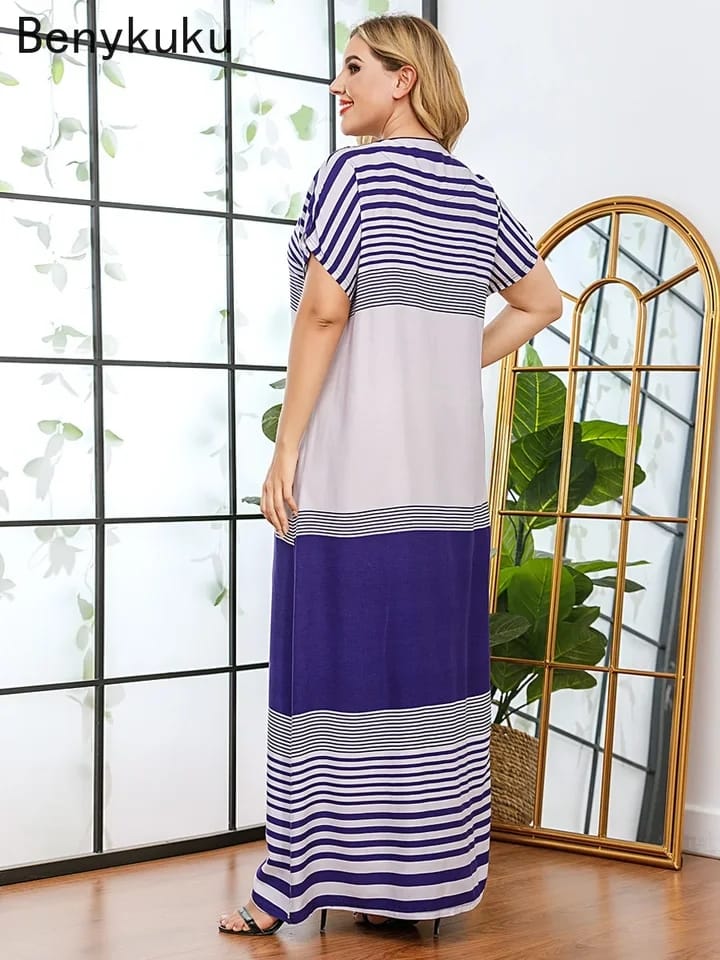 Striped Print Maxi Dresses for Women L X4443903