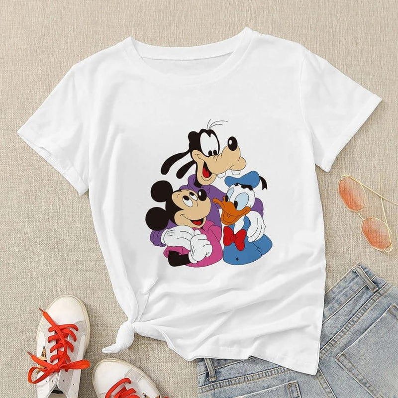 Family Paris Femme Cartoon Mickey Mouse Friends Graphic Shirts 2XL X1691561