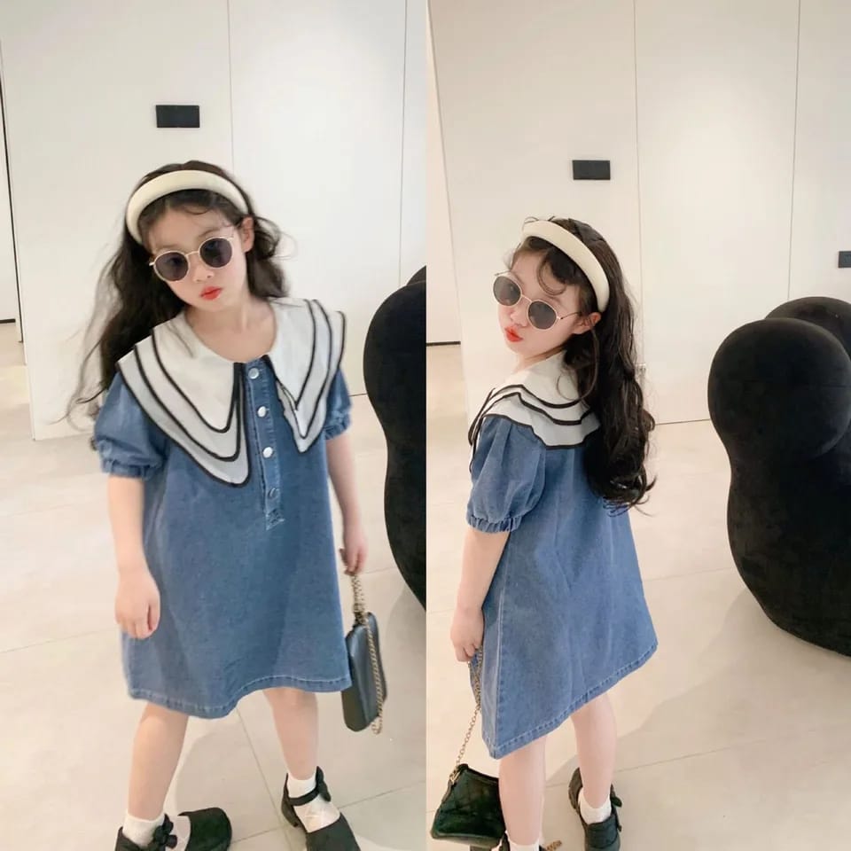 Summer Girls' Denim Dress 1-2Y S4955937 Summer Girls' Denim Dress 1-2Y S4955937