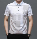 Men's high-end lapel short-sleeved T-shirt TS322 - TUZZUT Qatar Online Shopping