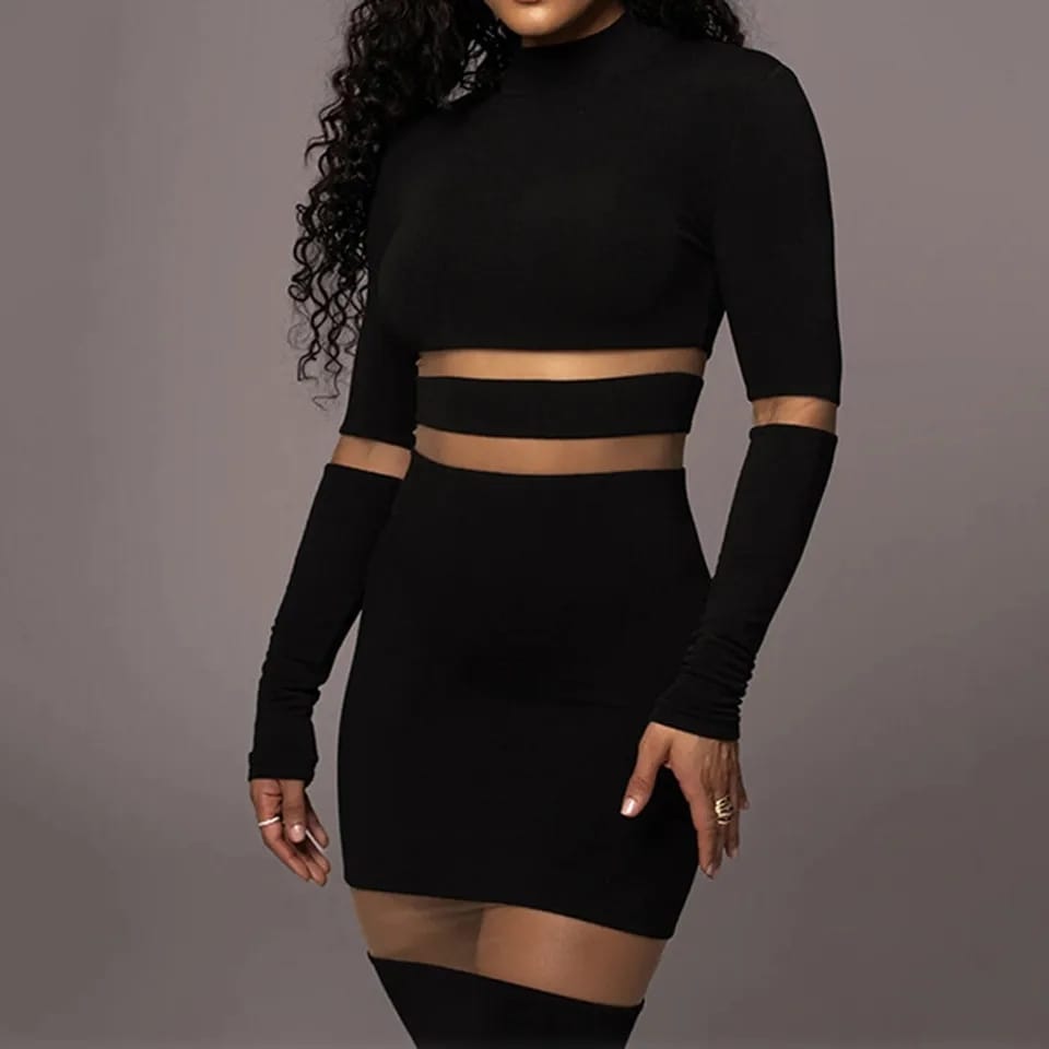 Long Sleeve Turtleneck Bodycon Maxi Dress For Women L B-169510 Long Sleeve Turtleneck Bodycon Maxi Dress For Women L B-169510