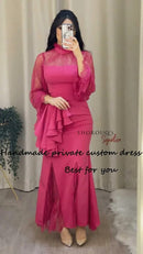 Women's Fashion Long Dress With Belt S4807816 - TUZZUT Qatar Online Shopping