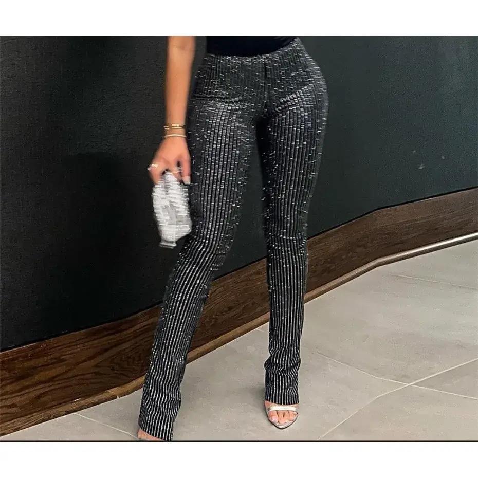 Rhinestone Pant Women Clothing Streetwear L S4968267 Rhinestone Pant Women Clothing Streetwear L S4968267