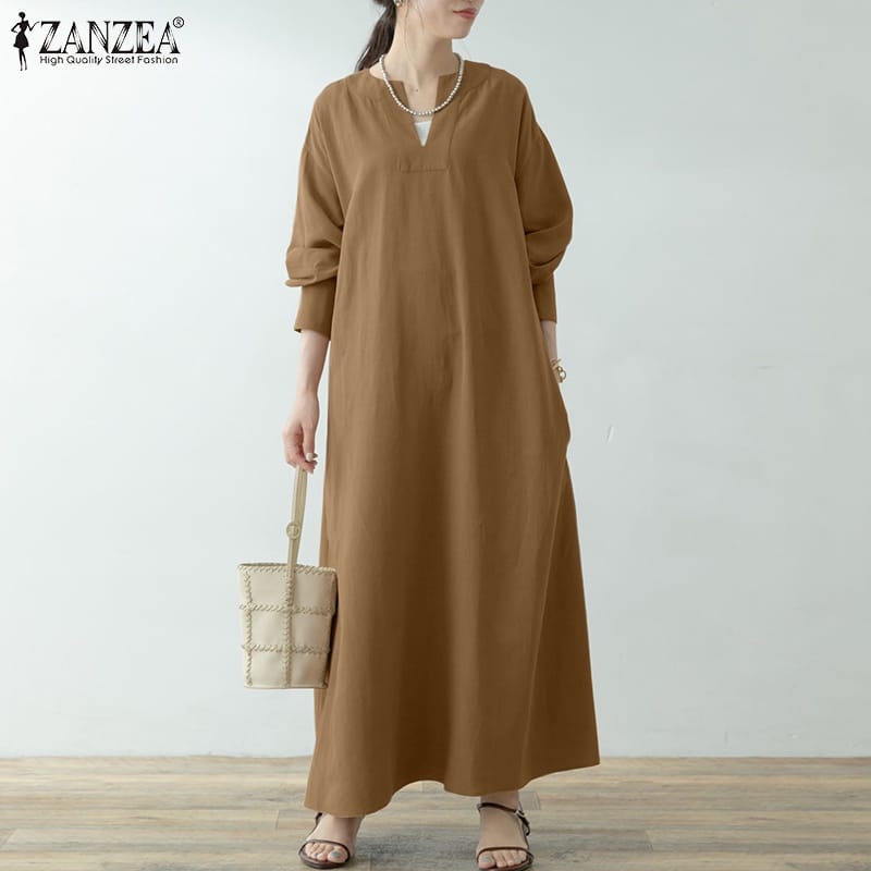 ZANZEA Korean Style Women's Long Dress 2XL S4418309