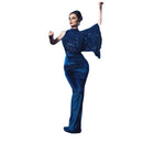 Women's Monochrome Sequin Evening Dress S 31206 - TUZZUT Qatar Online Shopping