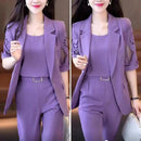 High Waist Pants Set Lady Business Set 61372 - TUZZUT Qatar Online Shopping