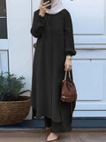 New Designs 2 Pieces Set Women Islamic Dress 0023340