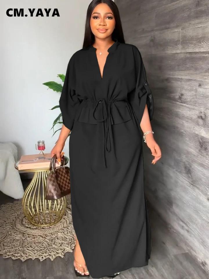 Women Solid Color Dress 3XL B-71142 Women Solid Color Dress 3XL B-71142