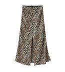 Summer Leopard Print Straight Skirt Women 4XL S4817724 - TUZZUT Qatar Online Shopping