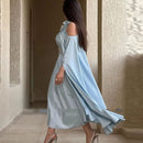 One-Shoulder Chiffon Dress 2XL 070691852 - TUZZUT Qatar Online Shopping