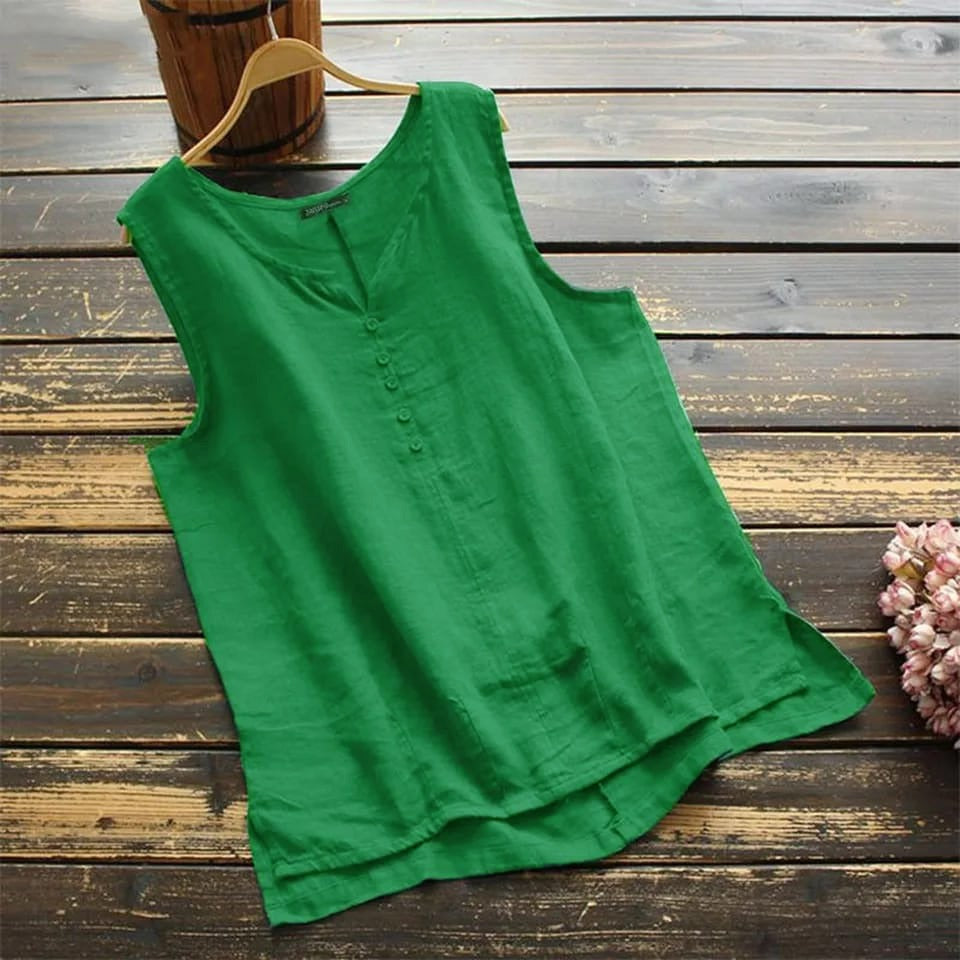 Women's Oversized Sleeveless Strap Top Zanzea M S4101855