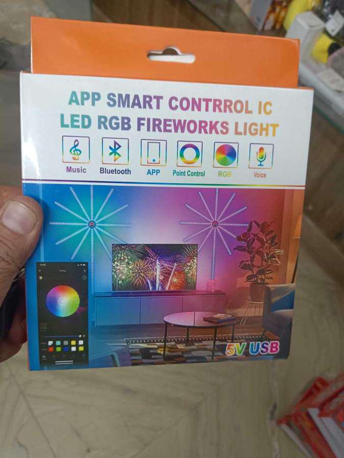 App Smart Control LED RGB Fireworks Light Smart Sensor Light