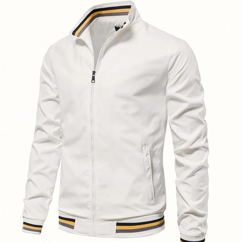 Autumn and Winter Men's Stand Collar Casual Zipper Jacket XL X1837419