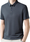 Summer New Men's Short Sleeve T-shirt Cool and Breathable POLO Shirt S013217- de288 - TUZZUT Qatar Online Shopping