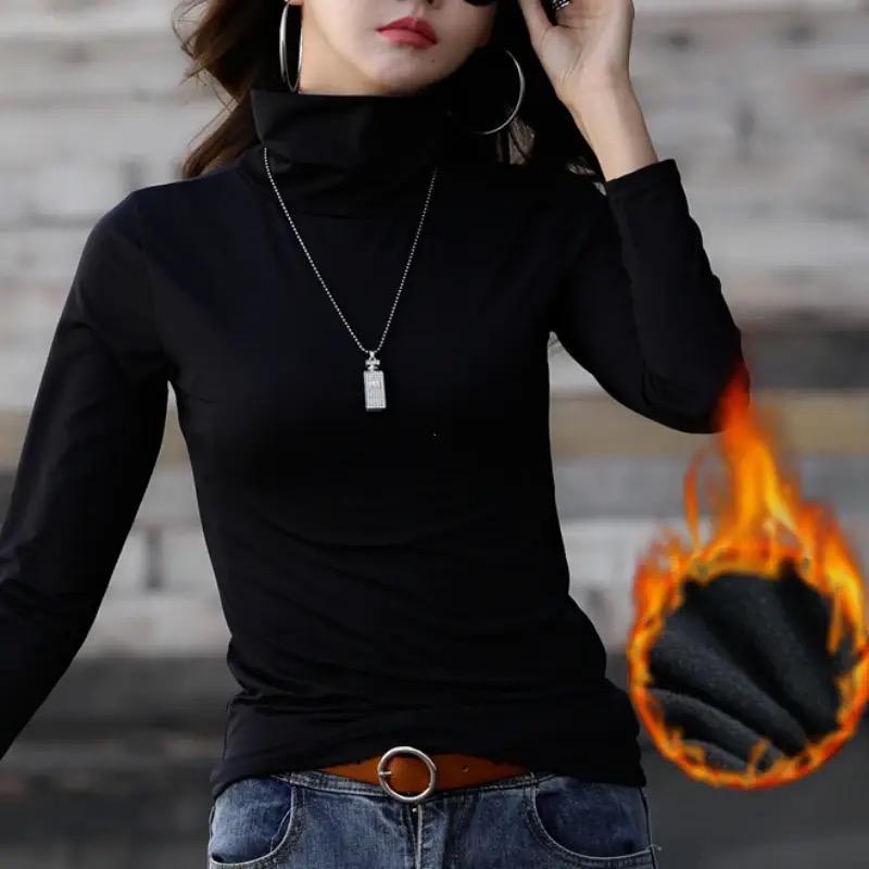 High Collar Long Sleeve Basic T-Shirt XL 62388 High Collar Long Sleeve Basic T-Shirt XL 62388