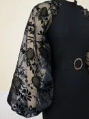 Maxi Long Black Dresses for Women M S4870032 - TUZZUT Qatar Online Shopping