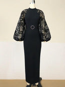 Maxi Long Black Dresses for Women M S4870032 - TUZZUT Qatar Online Shopping