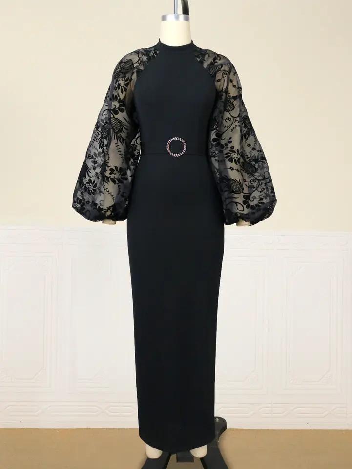 Maxi Long Black Dresses for Women M S4870032