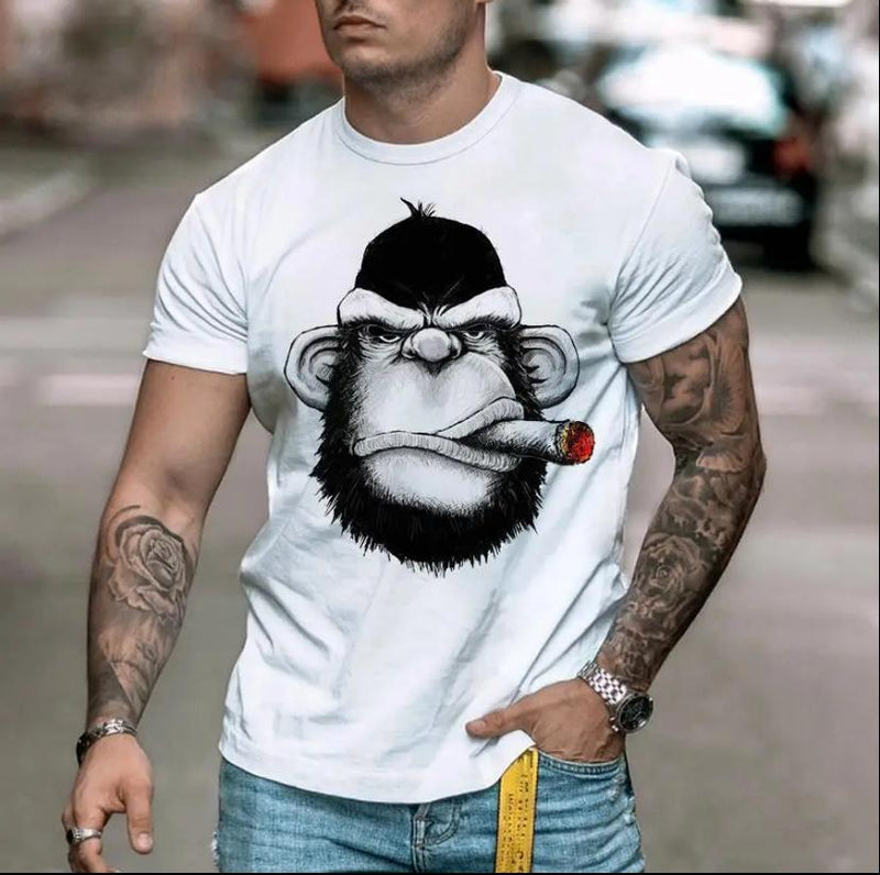 Men's Short Sleeve Printed Men's T shirt L S4453449