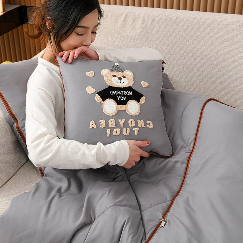 2 in 1 Portable Cushion Travel Blanket Folding Pillow 2 in 1 Portable Cushion Travel Blanket Folding Pillow