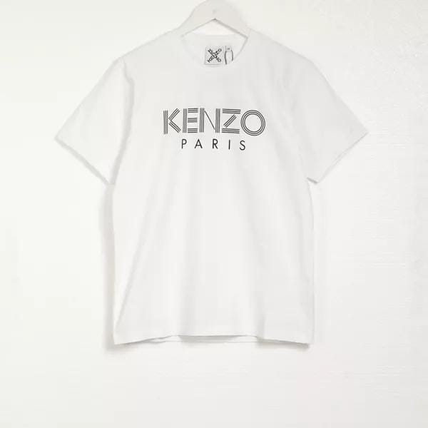 Paris Text Logo White T-shirt XL S708408