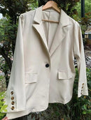 Oversize Blazer Women's Coat M WAB0094EM - TUZZUT Qatar Online Shopping