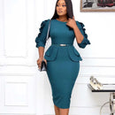 Bodycon Dresses for Women Pencil Robe Femme Bandage Dress S3083728 - TUZZUT Qatar Online Shopping