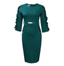 Bodycon Dresses for Women Pencil Robe Femme Bandage Dress S3083728 - TUZZUT Qatar Online Shopping