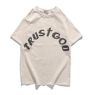Limited Foam Letter Printed Round Neck Short Sleeves T-Shirts M S5089344 - TUZZUT Qatar Online Shopping