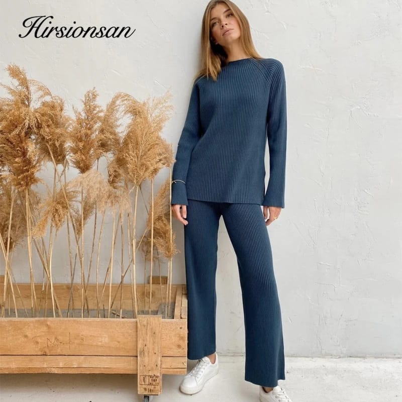 New autumn winter women's two-piece knitted Sweater suit M B-148478