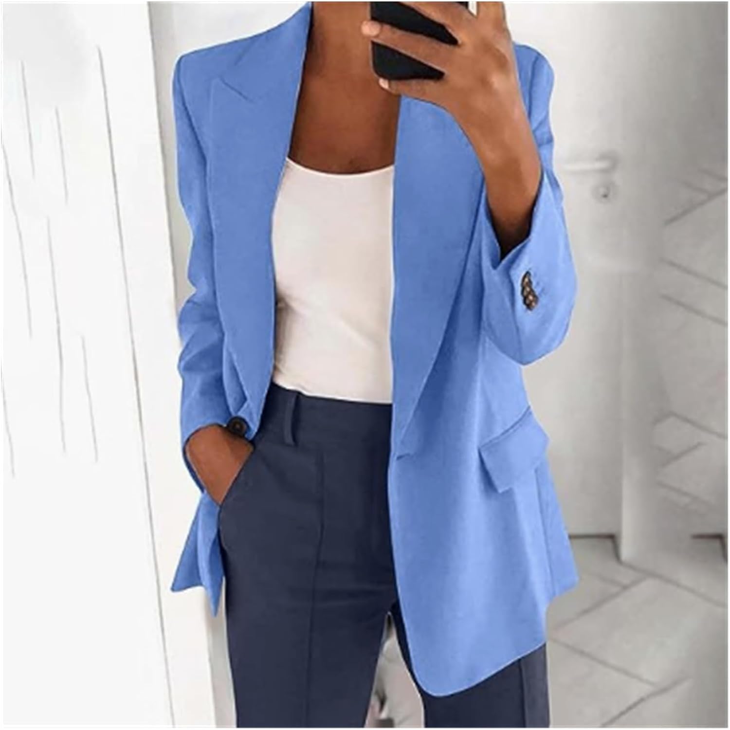 Women's Business Suit Jacket with Long Sleeves and Slim Fit for the Office XL B-150907 Women's Business Suit Jacket with Long Sleeves and Slim Fit for the Office XL B-150907