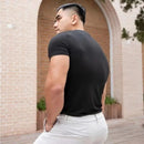 Men's American Short-Sleeved Sports T-Shirt M 071196940 - TUZZUT Qatar Online Shopping