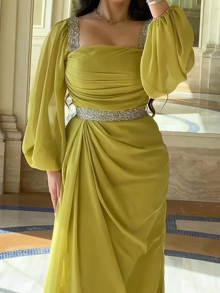 Elegant Women A-line Evening Dresses XL S5042792