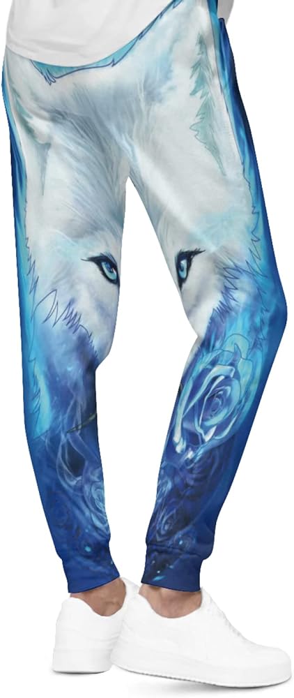 Men's 3D Wolf Print Jogger 6XL B-37891 Men's 3D Wolf Print Jogger 6XL B-37891