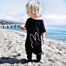 Cute Rabbit Printed Newborn Baby Romper 0-3M X354148 - TUZZUT Qatar Online Shopping