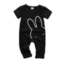 Cute Rabbit Printed Newborn Baby Romper 0-3M X354148 - TUZZUT Qatar Online Shopping