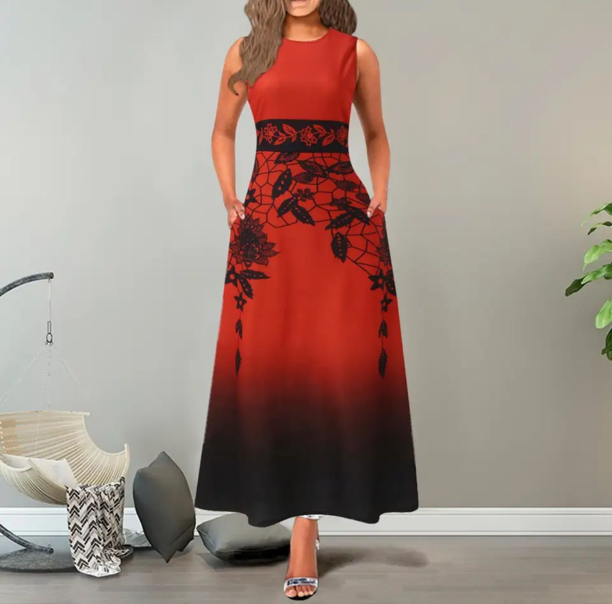 Women's Wrap O Neck Mini Dress M S4990369 Women's Wrap O Neck Mini Dress M S4990369
