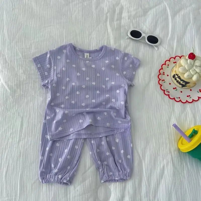 Summer Pajamas for Girls Two Piece Set 6-9M S4552576