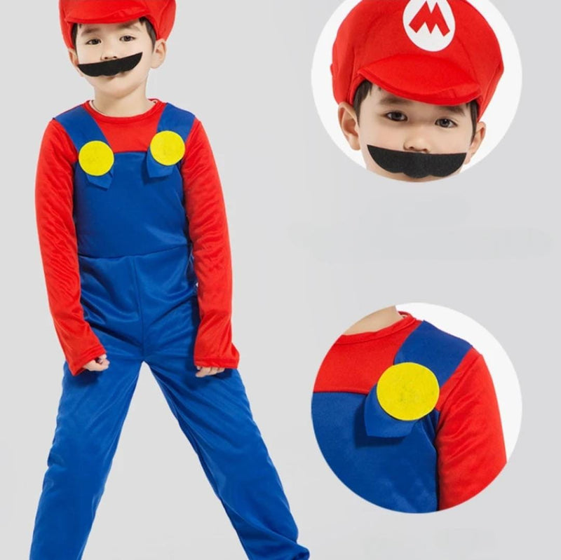 Super Mario Brothers Anime Children's Costumes M S1515506