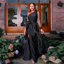 Women's One Shoulder See Through Mesh Dress L 33370 - TUZZUT Qatar Online Shopping