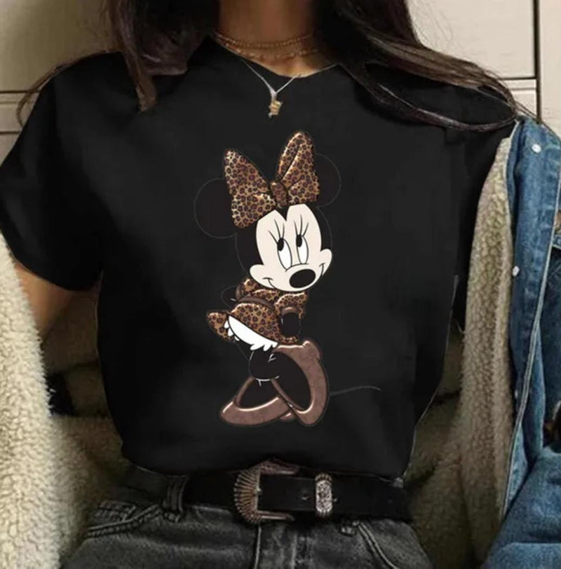 Kids Kawaii Minnie Mouse Cotton T-Shirt Short Sleeve M S4589407