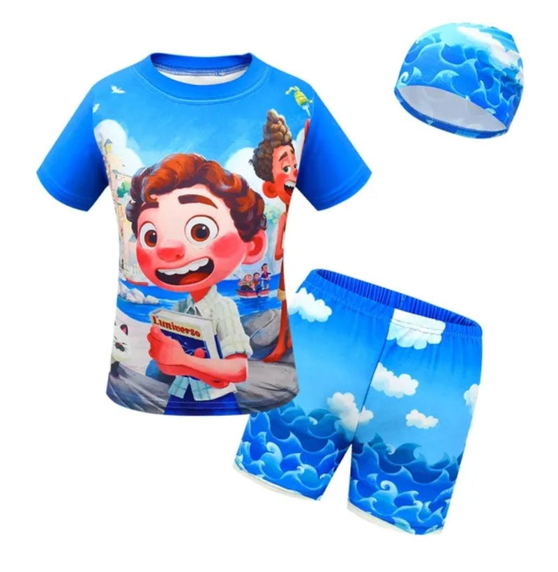 Sunny Summer Friend Luca Cosplay Swimwear for Kids 4-5Y S4483408