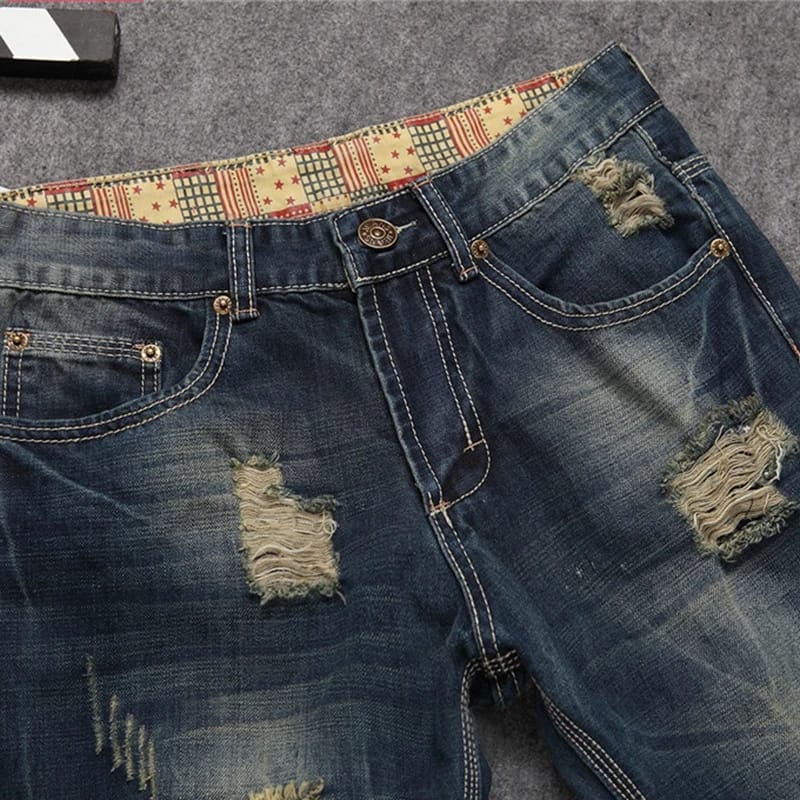 New Men's Ripped Denim Pants Fashion Casual Jeans 31 S4980965
