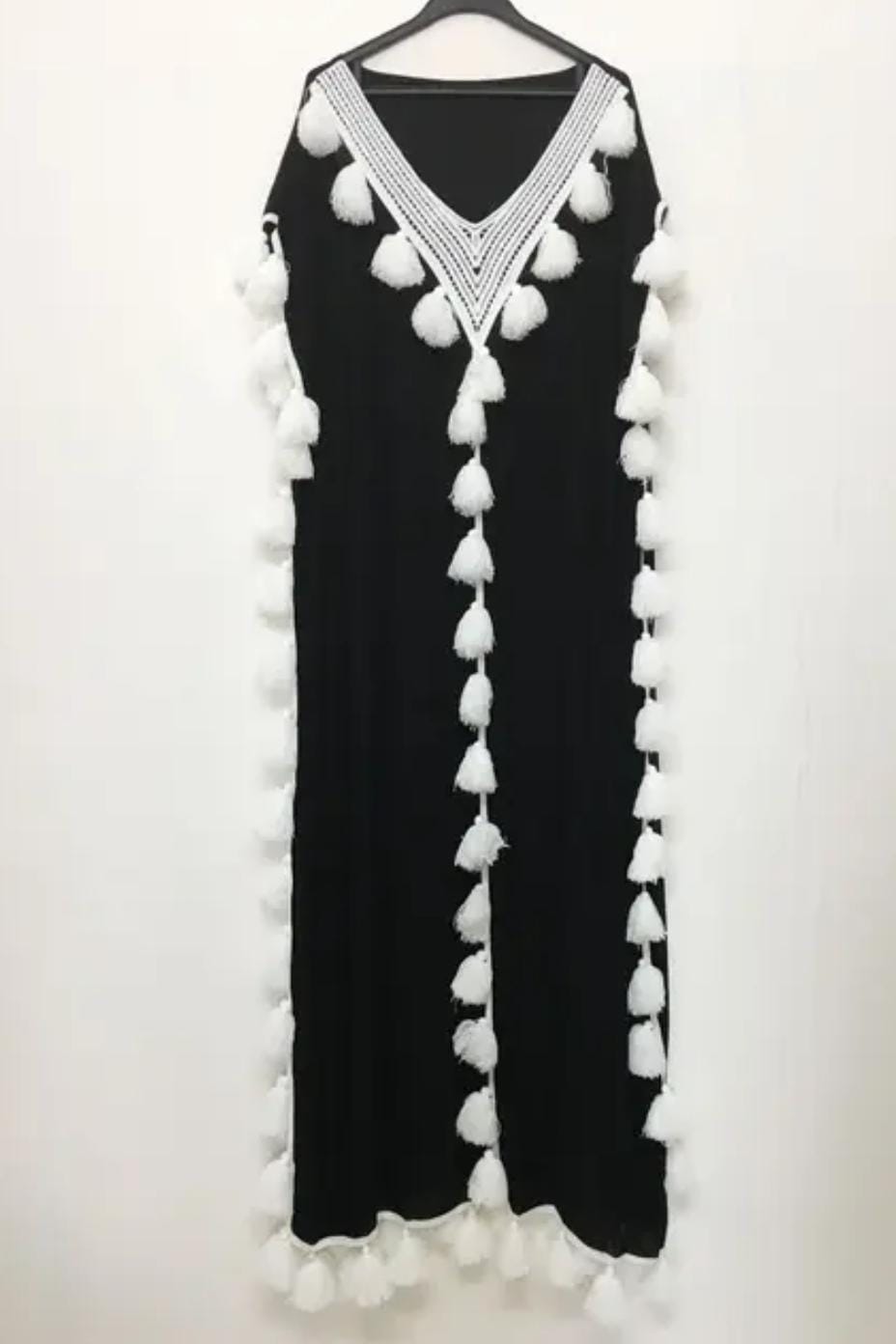 Summer Short Sleeve Tassel Ruffles Muslim Moroccan Kaftan Maxi Dress 000822003 Summer Short Sleeve Tassel Ruffles Muslim Moroccan Kaftan Maxi Dress 000822003