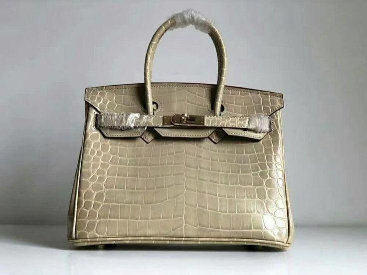 Birkin Bag Alligator Leather Gold Hardware In Apricot S4438190